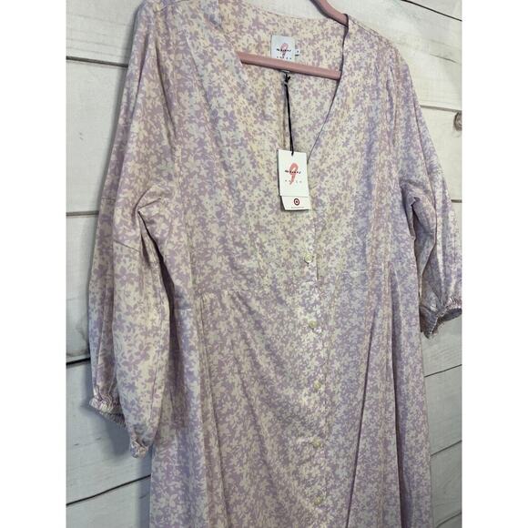 The Nines By Hatch For Target Dress Purple White NWT - Picture 5 of 5